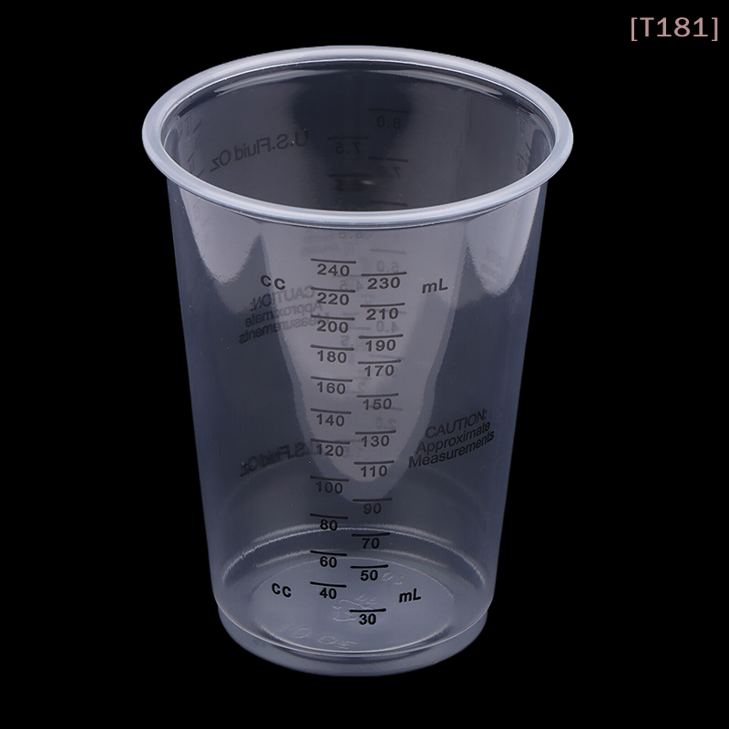 Mixing Cup Silicone - [E] 10Pcs 8OZ Disposable Plastic Measuring