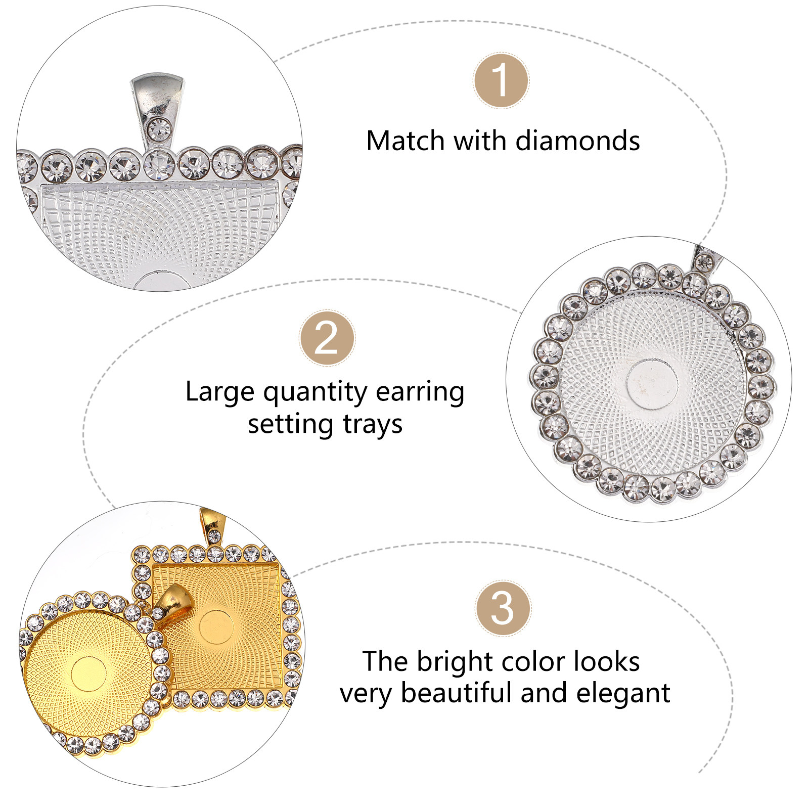 40Pcs Alloy Earring Setting Tr - Crafting Resin review and price