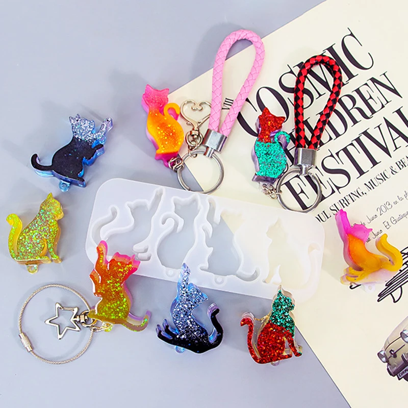DIY Cat Shape Keychain Pendant - Serving Tray Mold review and price