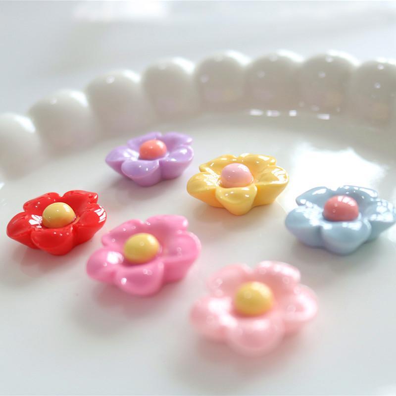 10PCS Shiny 22x22mm Flower Ser - Resin Crafts Diy review and price