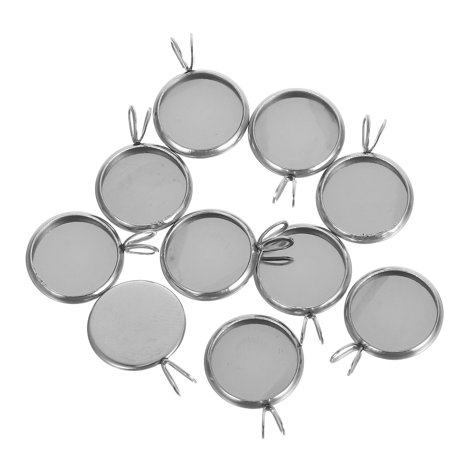 10Pcs 12Mm Round Tray Pendant  - Crafting Resin review and price