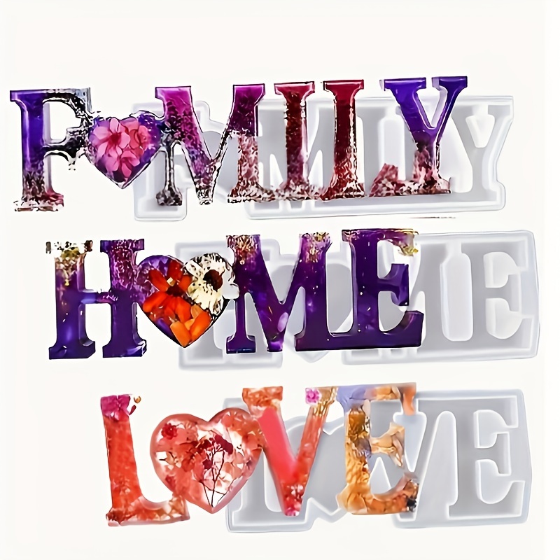 3Pcs Heart Slogan Silicone Res - Serving Tray Mold review and price