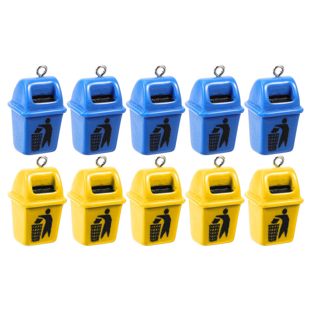 10Pcs Garbage Bin Charms Smoot - Crafting Resin review and price