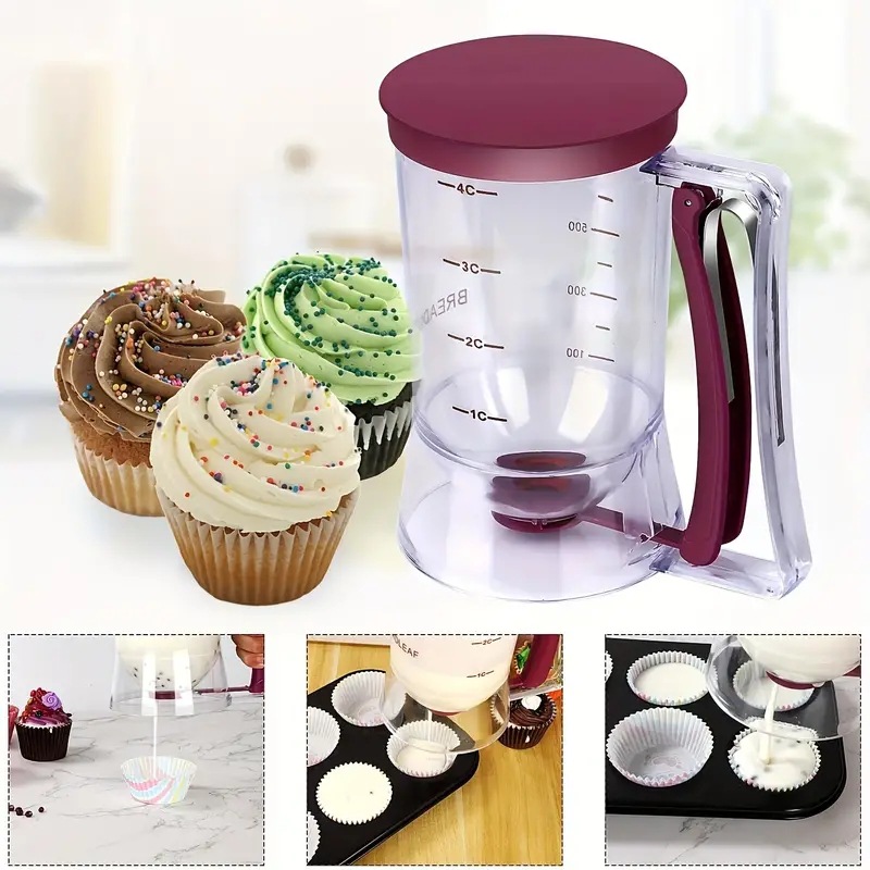 900ml Batter Dispenser Cupcake - Mixing Cup Silicone review and price