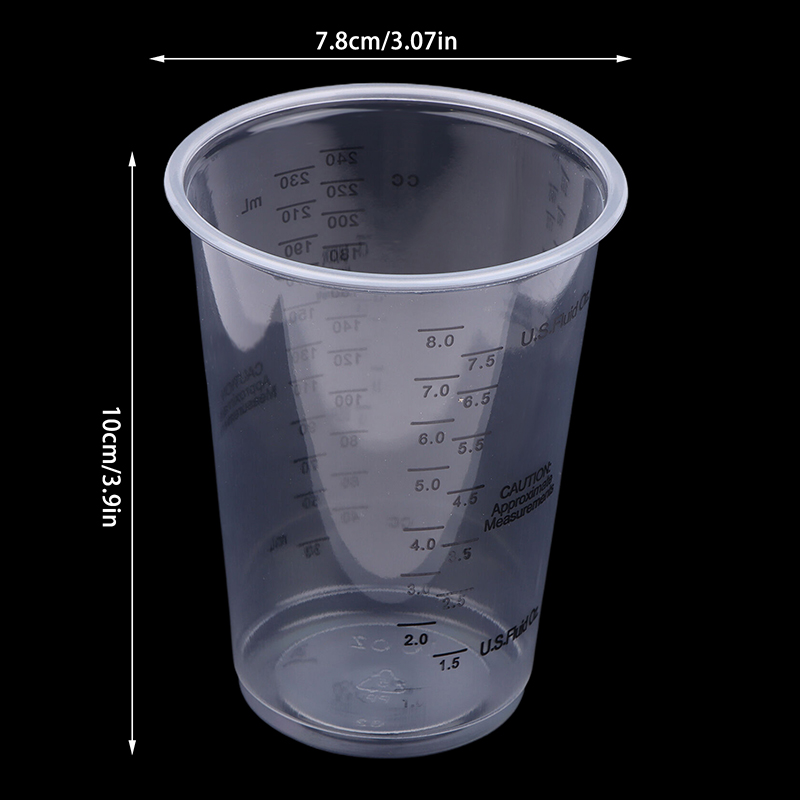 10Pcs 8OZ Disposable Plastic M - Mixing Cup Silicone review and price